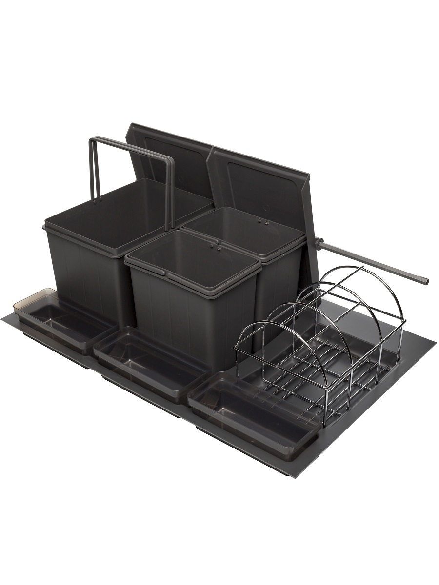 Система сортировки мусора Omega Duet/Top 800/24 Anthracite NAVAKO 10118 - Вид №1