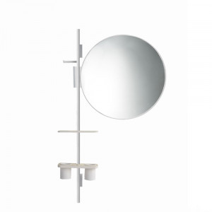 EVBAPK1BEVER Life Design Состав зеркала, полки и вешалки - Опора  Непрозрачный белый