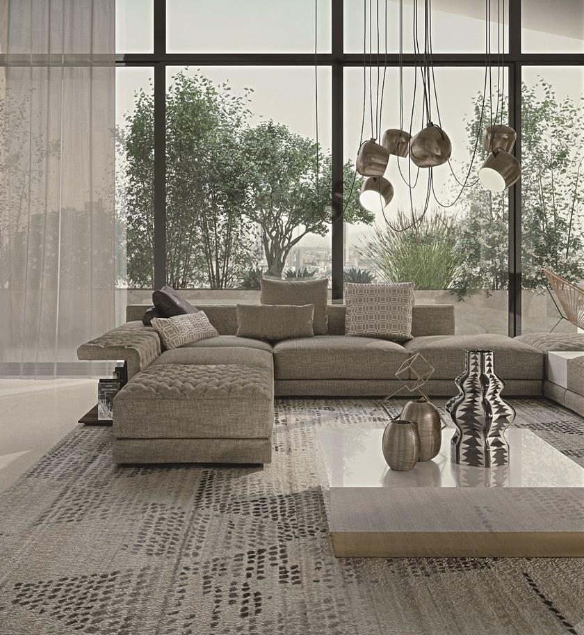 Frigerio Salotti Модульный тканевый диван с полкой для журналов Miller sun-id-1385435 - Вид №4