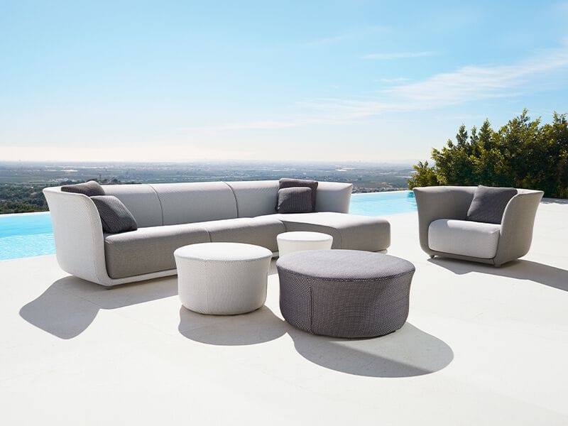 Ткань круглый сад пуфик Vondom Suave ARCH-00043789 - Вид №4