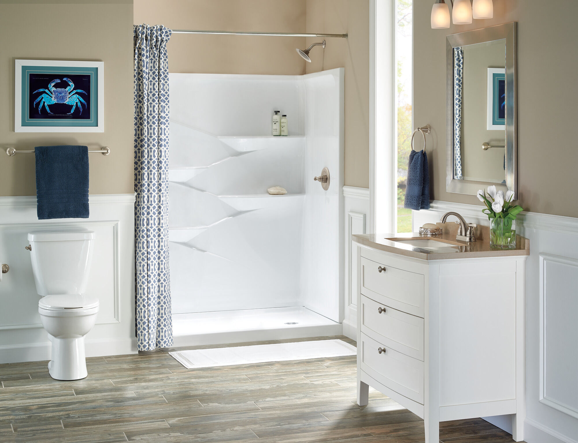 79760-SS Традиционный рычаг танка Delta Faucet Cassidy Нержавеющая сталь  - Вид №5