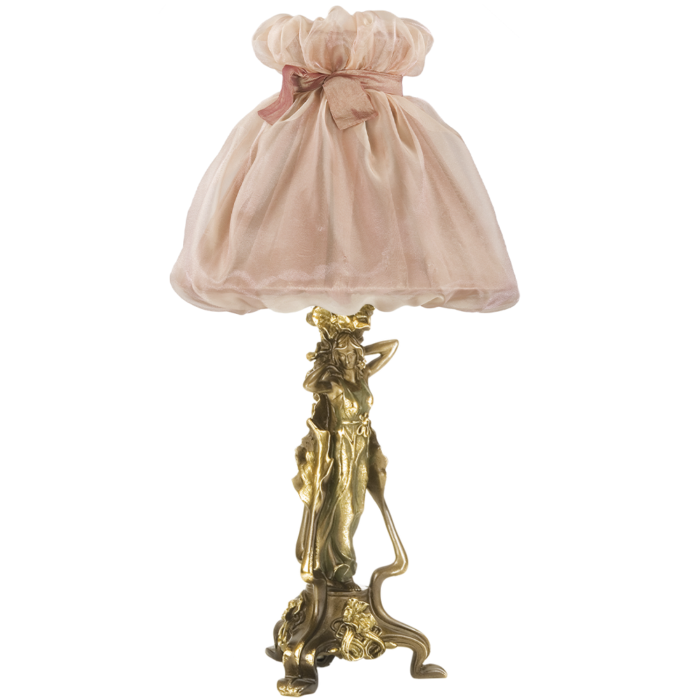 32064,34003 Настольная лампа Флора Бронза Мадлен Солнечный Персик BOGACHO 4627138210697, 4627138150931