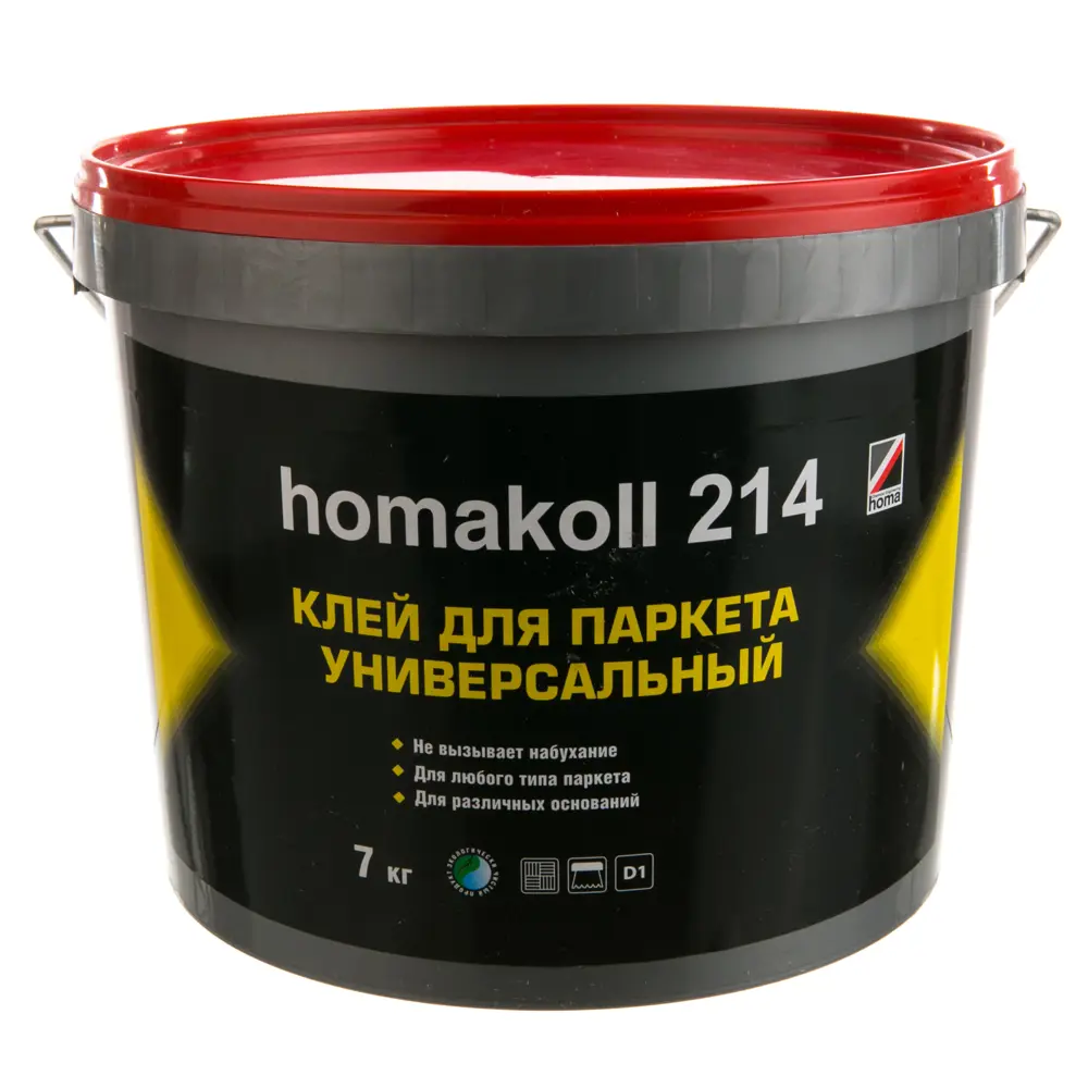 Клей универсальный для паркета Homakoll 214, 7 кг 11732370 STLM-2181864 Santreyd 