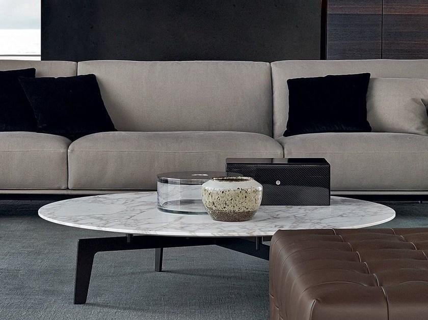 Poliform Низкий круглый журнальный столик из дуба Tribeca sun-id-1475564 - Вид №5