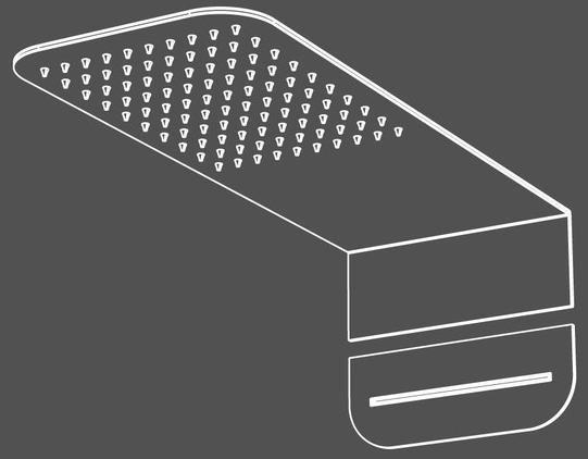 Radomonte Настенная лейка для душа из нержавеющей стали  Sof6  - Вид №2
