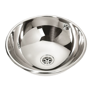 93458 Нержавеющий углублённый круглый умывальник, Ø 360 мм SANELA