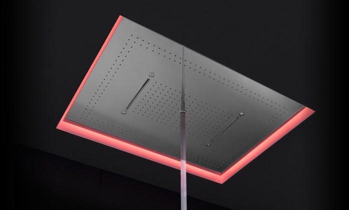 Antonio Lupi Design Потолок из нержавеющей стали со светодиодной насадкой для душа с водопадом Antoniolupi sun-id-1388203 - Вид №3