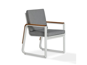 Алюминиевый мягкий садовый стул с подлокотниками