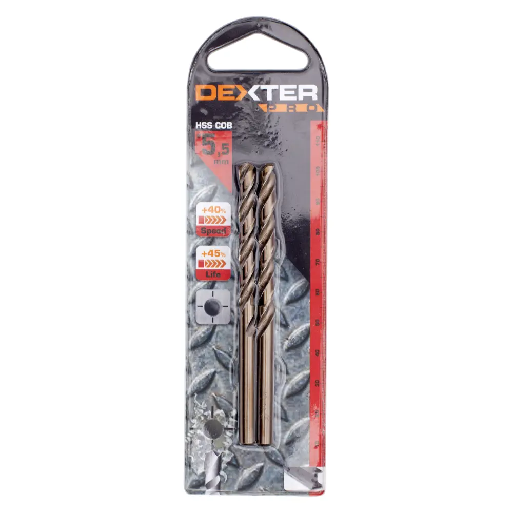 Сверло по металлу HSS-Co Dexter к. Pro 113-01349 5.5х93 мм 16673306 STLM-2207868  - Вид №2