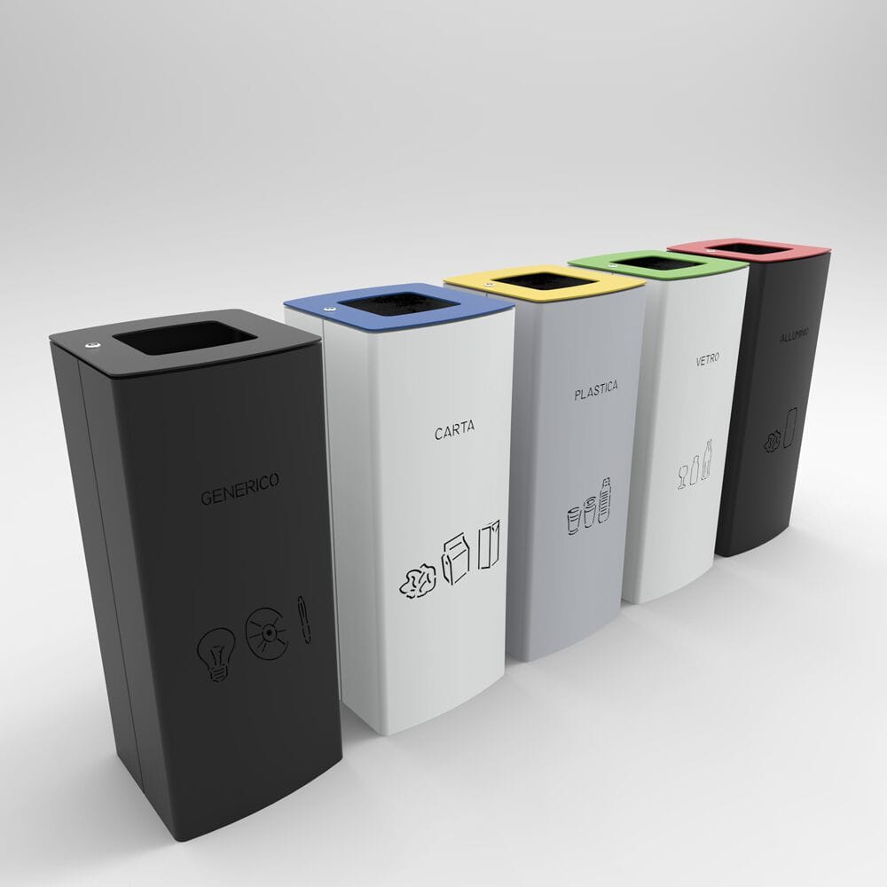 Стальные стойки для мусора на открытом воздухе CITYSì WINDOWS ONE ARCH-00088659 - Вид №3