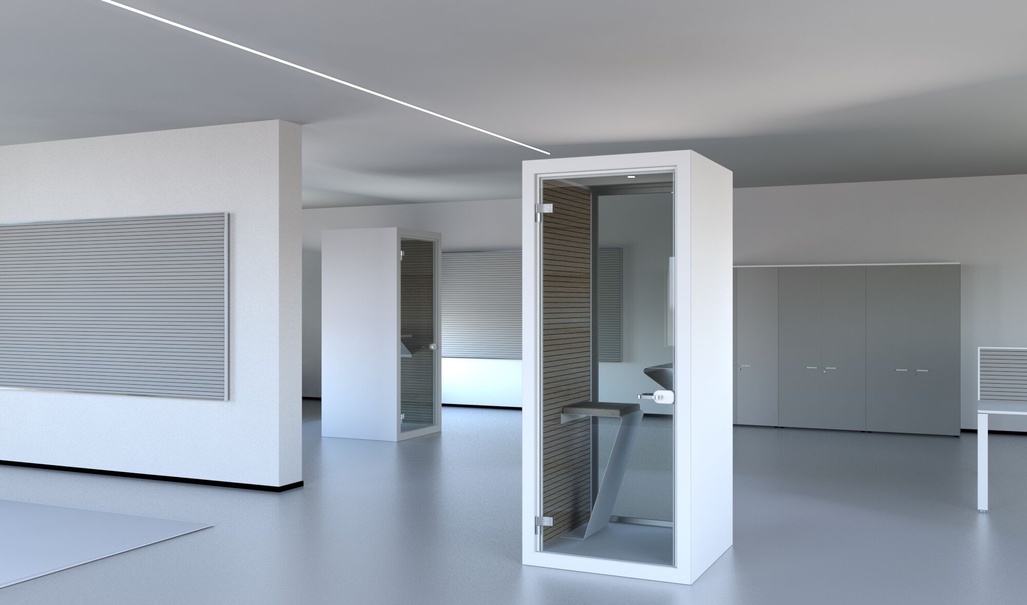 Многосторонняя акустическая офисная кабина со встроенным освещением Stefani Acoustic BOX ARCH-00095434 - Вид №6