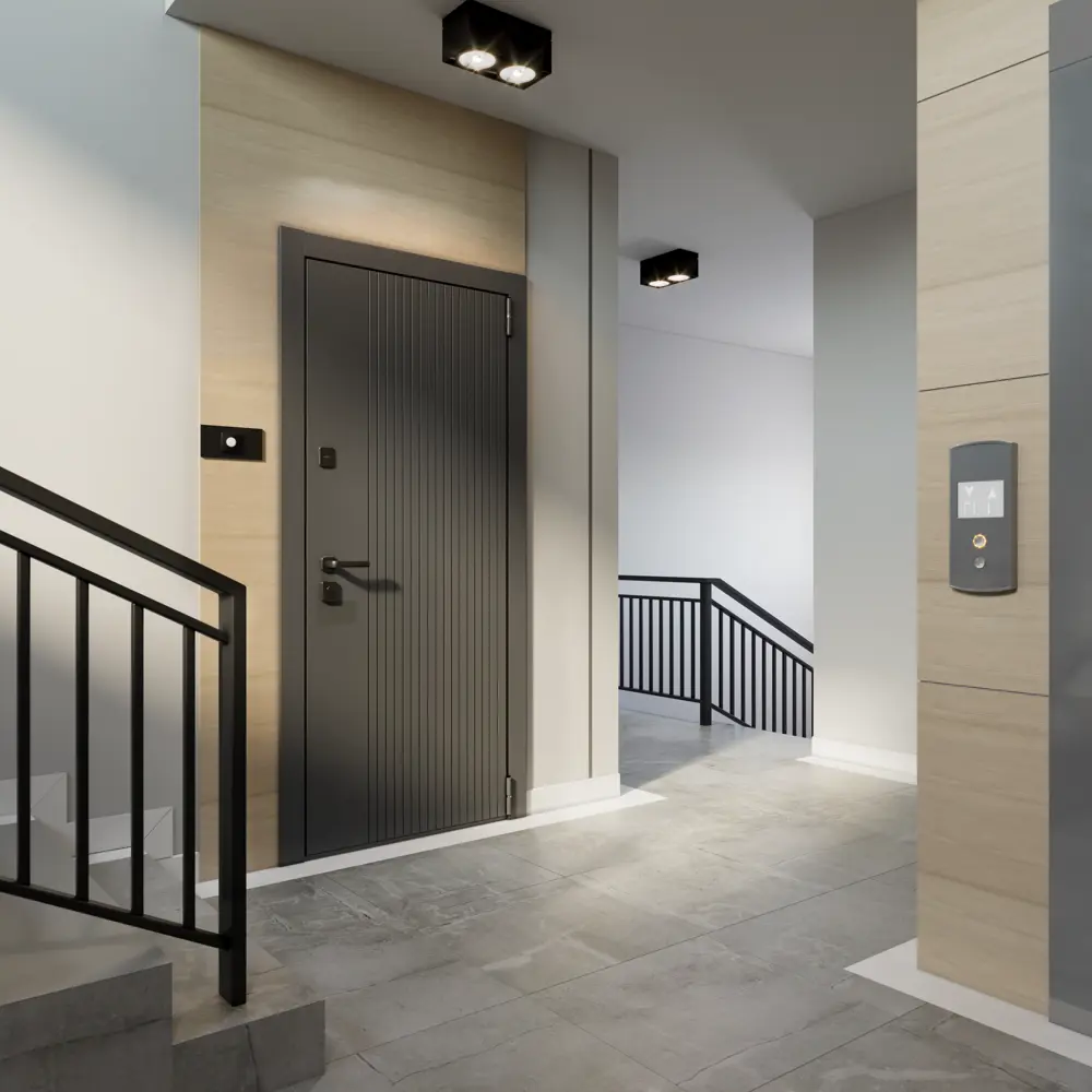 Дверь входная металлическая Torex 86x205 см правая клауд скай ферро с зеркалом STLM-2108541 - Вид №13