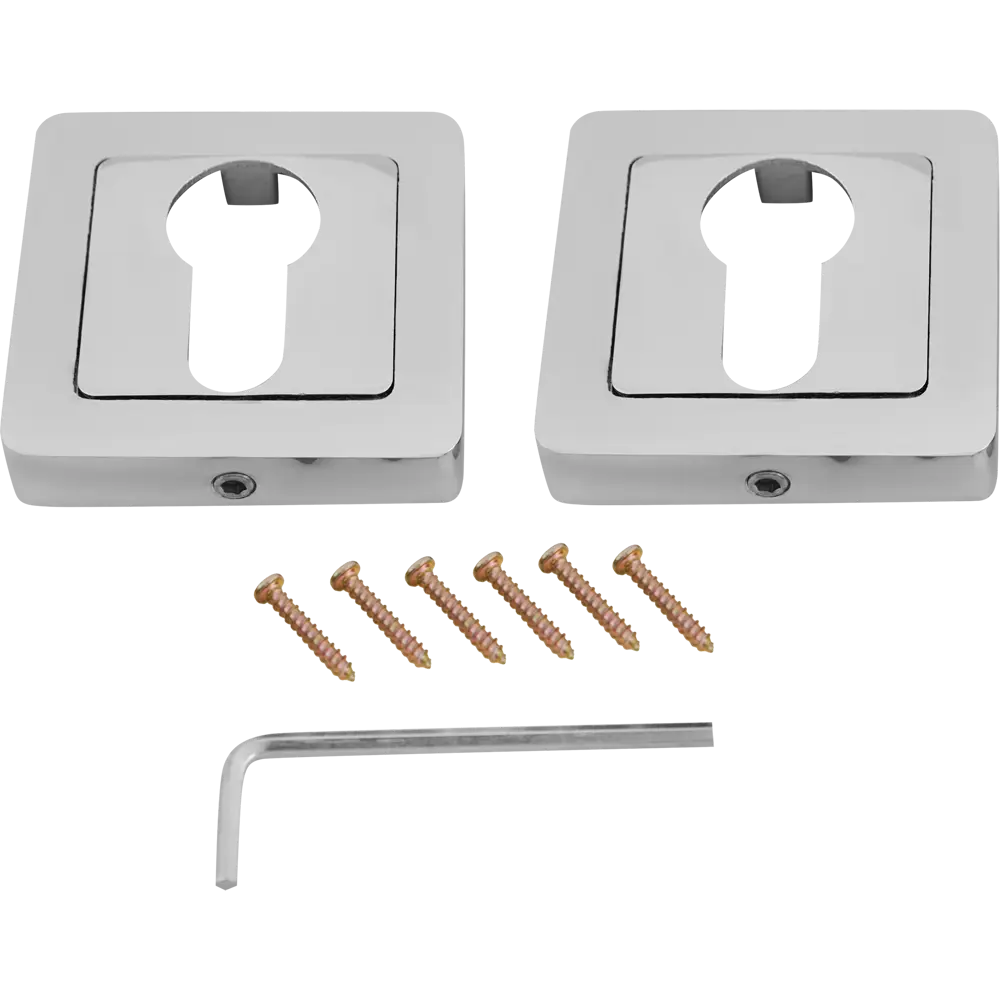Накладка декоративная PUNTO для замков с евроцилиндром 54x54 мм 85282359 STLM-0060769 - Вид №1