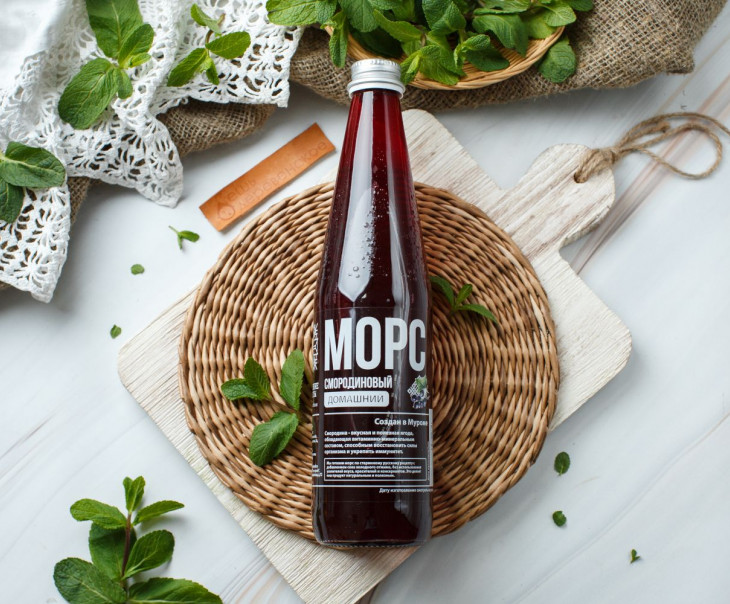 1457 Морс черносмородиновый маленький Вкусляндия 