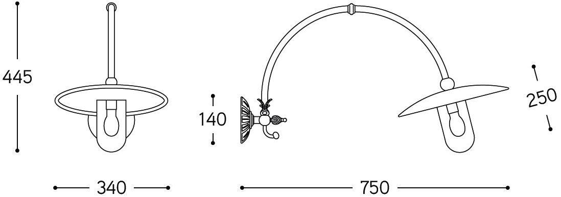 Aldo Bernardi Бра для наружного освещения из латуни Baretton sun-id-1434273 - Вид №1