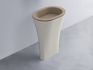 AMLA65-AN+AMPILO-AN+AMCOLO-TL Раковина Amedeo Ovale отдельностоящая cielo Enjoy + Amedeo