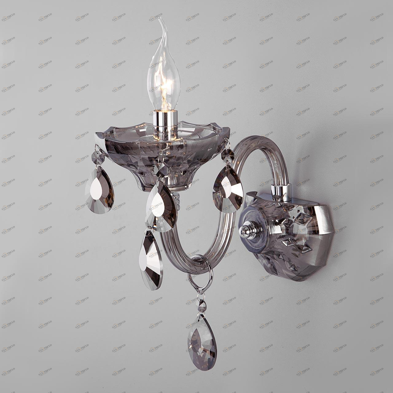 Бра настенное хром Bogates Lecce 309/1 Strotskis 309/1 BOGATES LECCE 00-3930342 Хром 