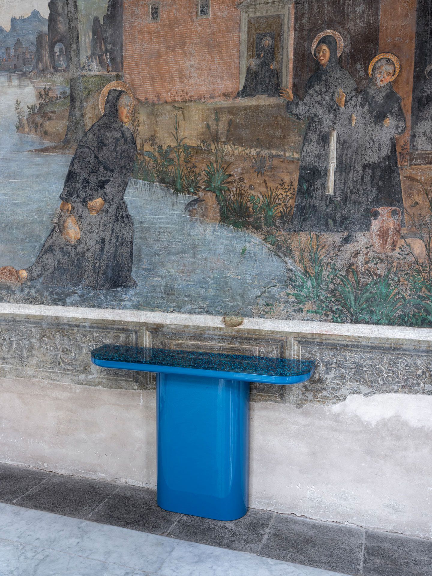 Прямоугольная консоль из МДФ с рециркулированным полистиролом Punto Zero штопка ARCH-00126457 - Вид №7