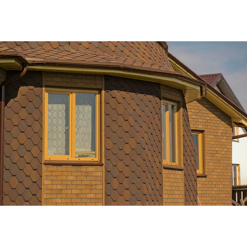 Фасадная плитка ТЕХНОНИКОЛЬ HAUBERK песчаный кирпич для облицовки 18734694 STLM-0012271 - Вид №6