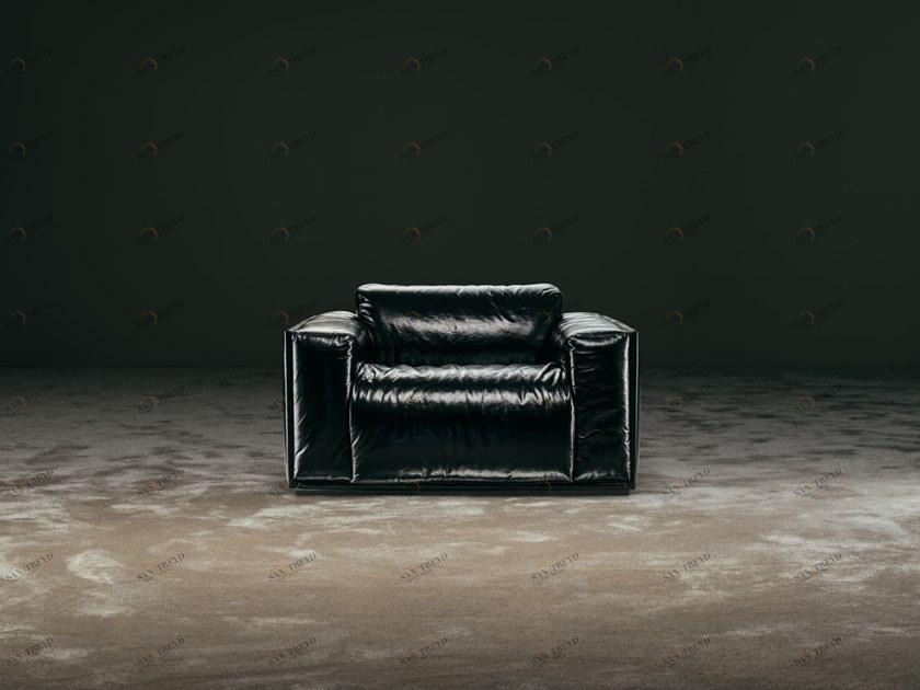 GIOPAGANI Кожаное кресло с подлокотниками Sartoria sun-id-1492817