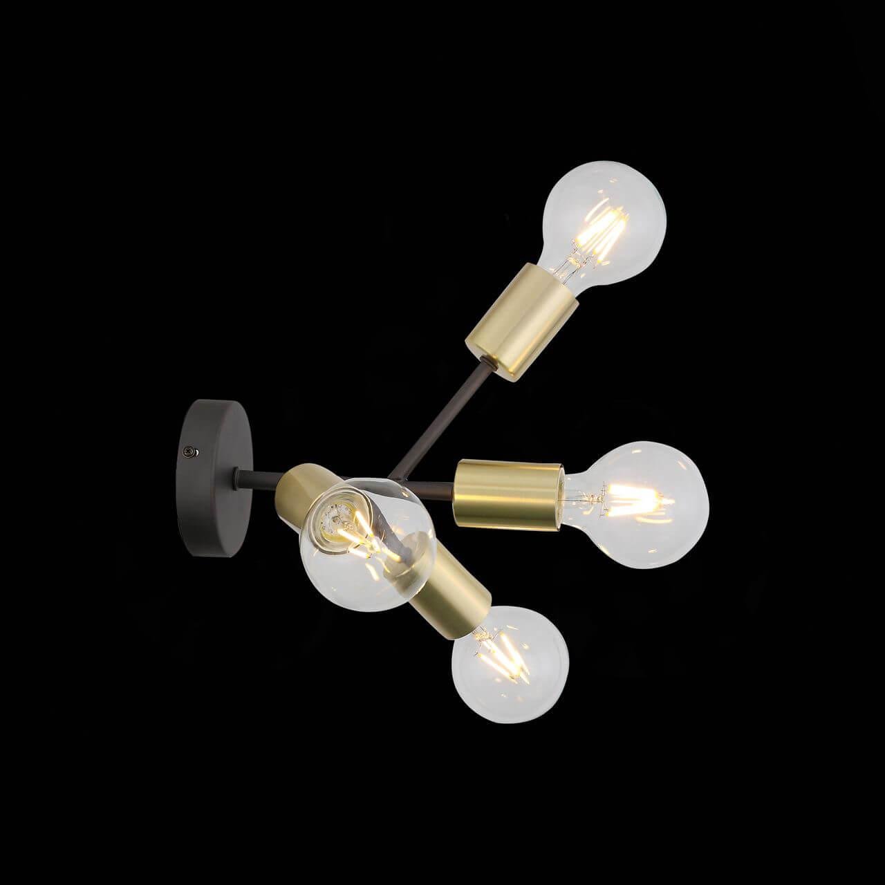 Бра светодиодное на 4 лампы золото Foglione SL437.401.04 ST LUCE FOGLIONE 00-3931972 Золото  - Вид №1