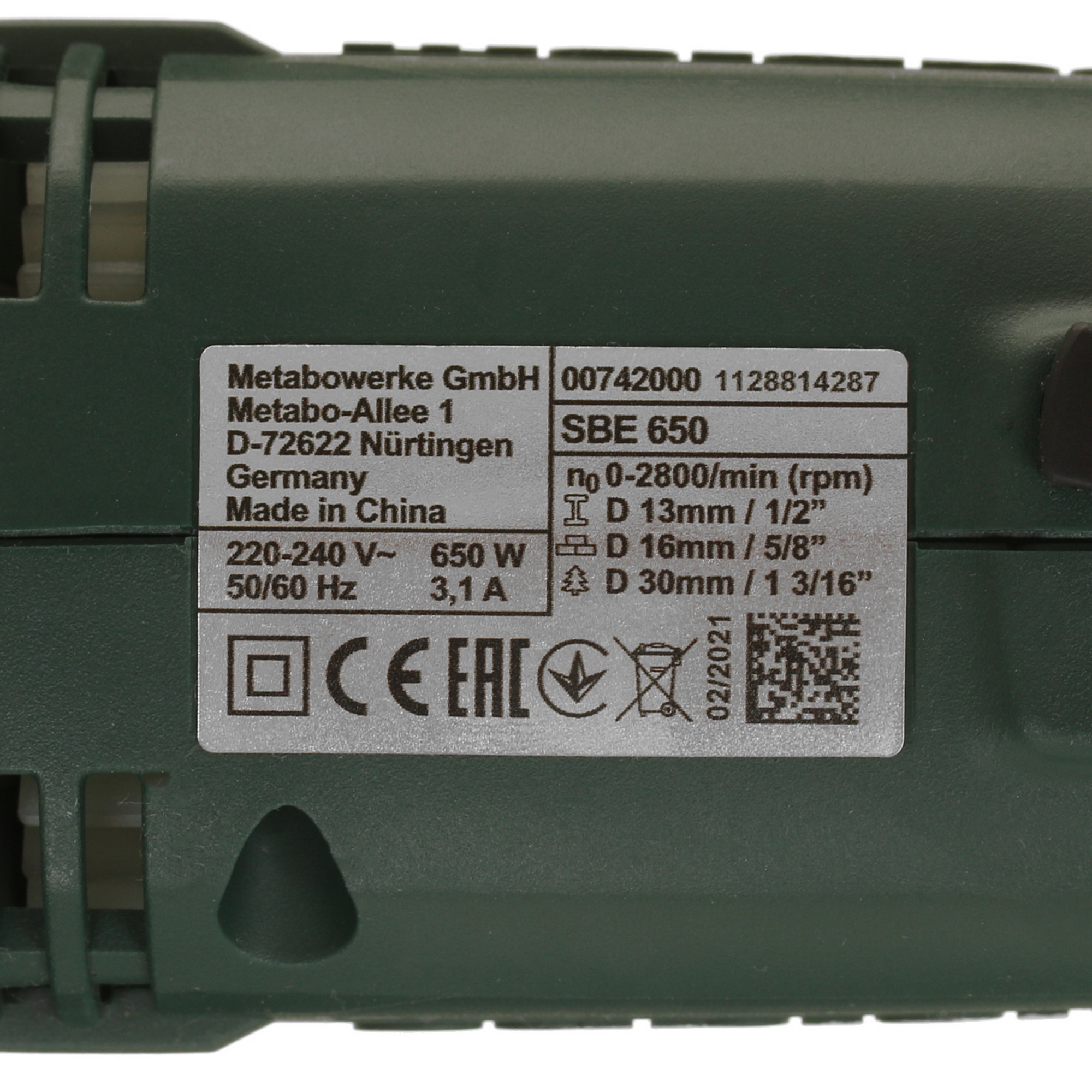 Дрель  Metabo SBE 650 (600742850) 5329148 STDN-0052823 - Вид №2