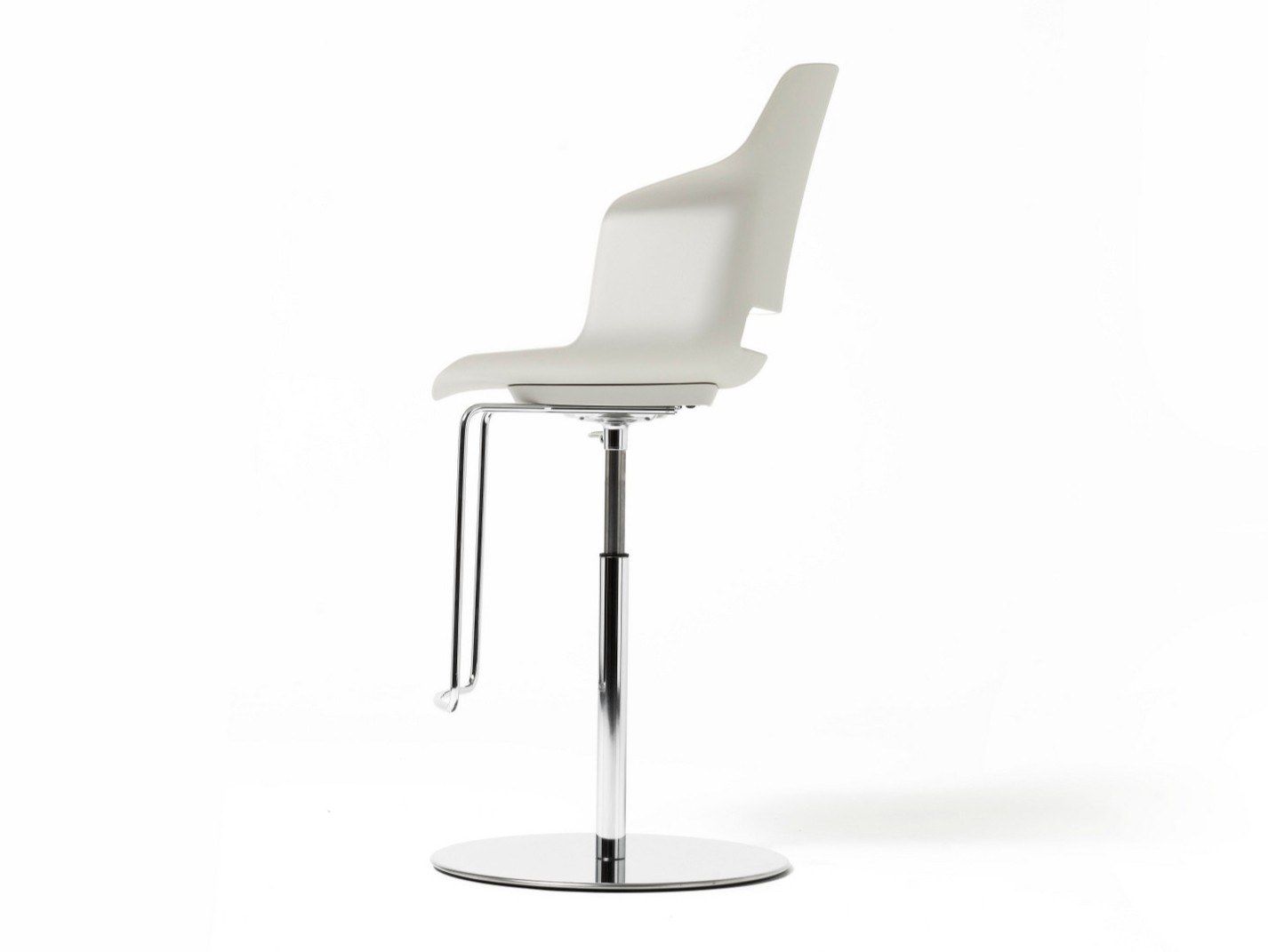 Высокий поворотный стул из полипропилена с подставкой для ног Diemme Clop ARCH-00102641 - Вид №2