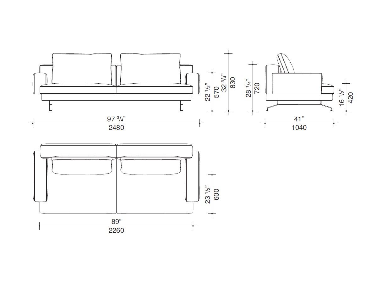 Кожаный диван Lema MUSTIQUE ARCH-00119618 - Вид №12