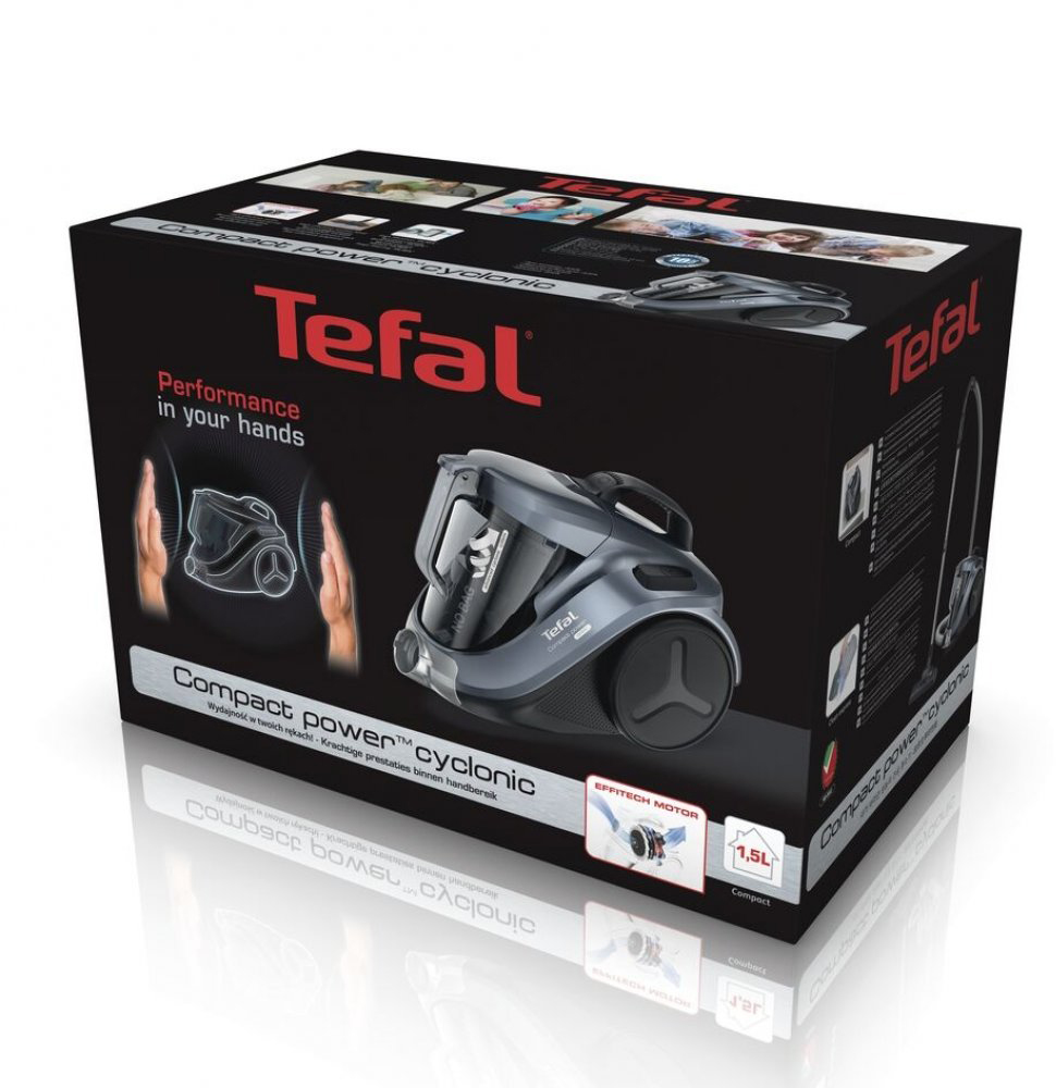 TW3759EA Пылесос / пылесос безмешковый, 750вт, черный/оранжевый Tefal Santreyd  - Вид №7