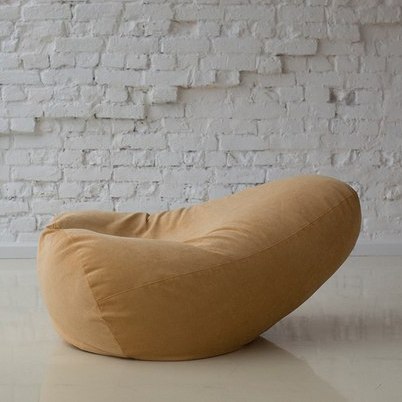 Кресло-мешок "Дели" желтое Velvet Lux 30 МАСТЕРСКАЯ КРЕСЛО  335285 Желтый Santreyd  - Вид №2