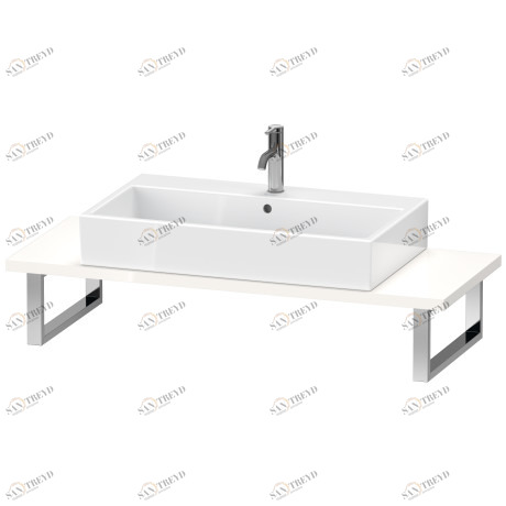 Консоль для накладных раковин и встраиваемых умывальников, Толщина консоли 30 мм L-Cube #LC106C 550 мм Duravit LC106C02222