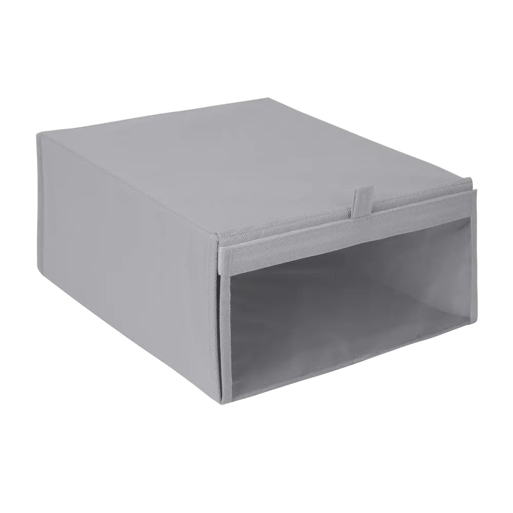 Коробка для обуви KONSENSA 28x15x35 см нетканый материал цвет серый 89439498 STLM-2030255 