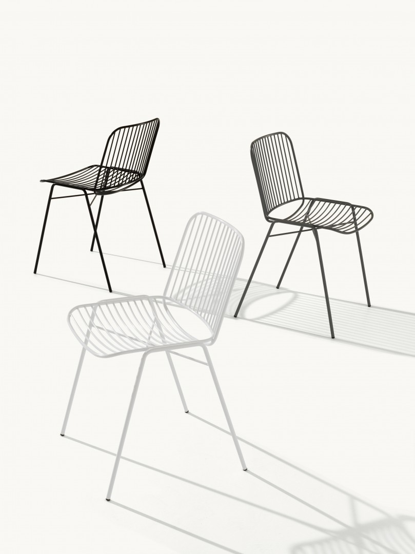 Shade 625 Стул со стальным каркасом на 4 ножках. Сиденье и спинка в стальном каркасе. Et al. Shade - Вид №5