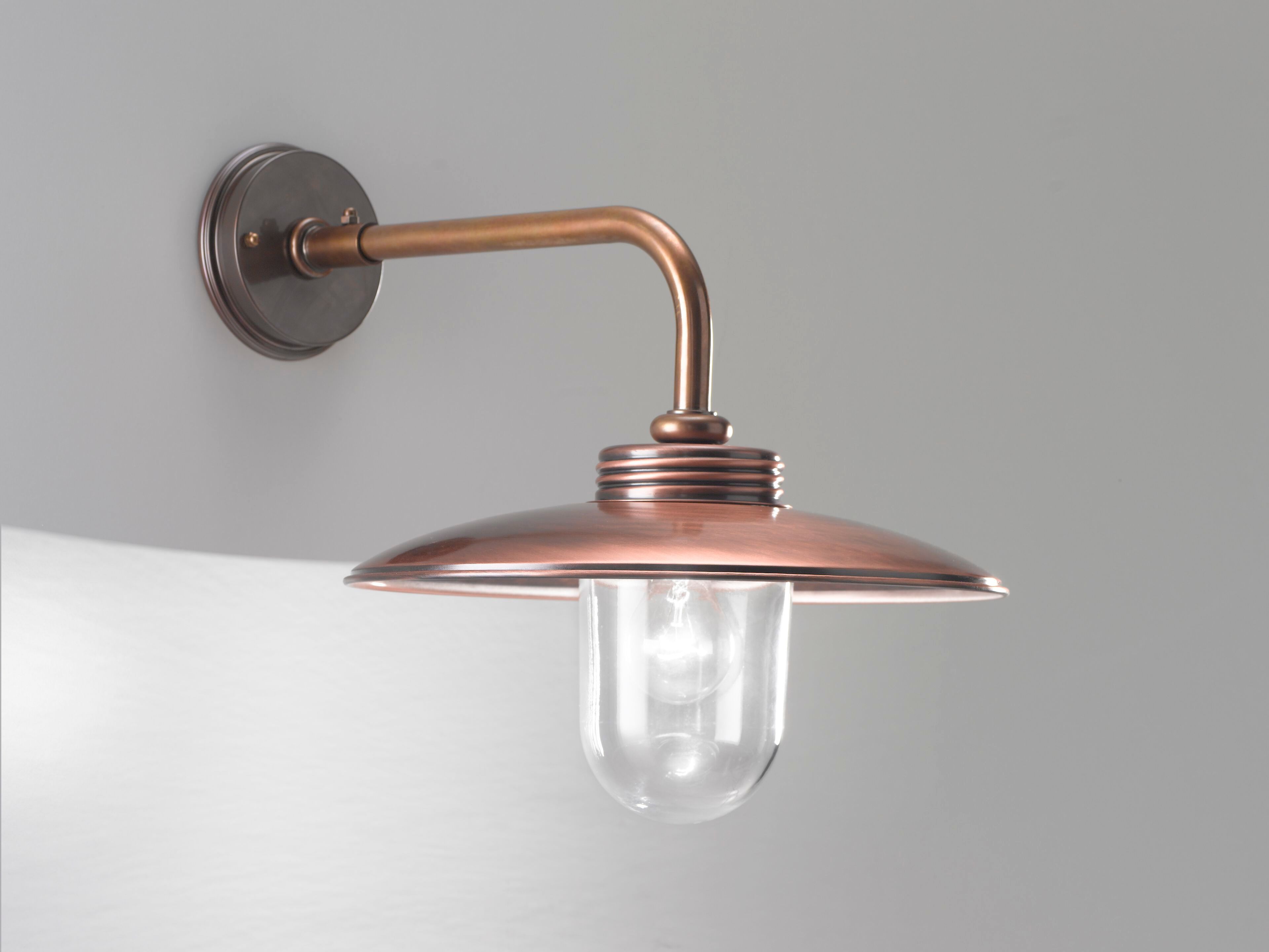 Латунь и медь светодиодные открытый настенный светильник Cremasco Illuminazione Венецианская традиция ARCH-00149286 - Вид №1