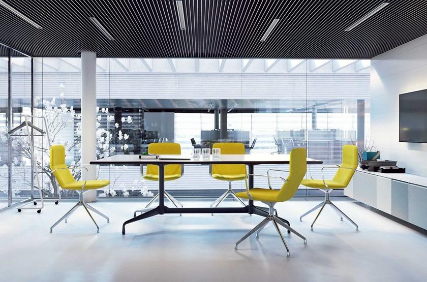 LD Seating Кресло вращающееся на 4 спицы с подлокотниками Flexi Chl-br, f25 - Вид №2