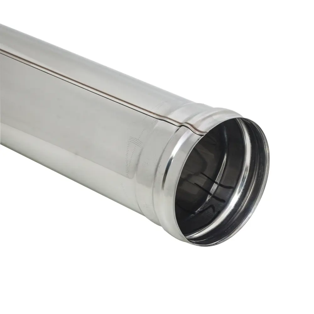 Труба для дымохода Коракс D115 0.5 м нержавеющая сталь 0.5 мм STLM-2012976 - Вид №1