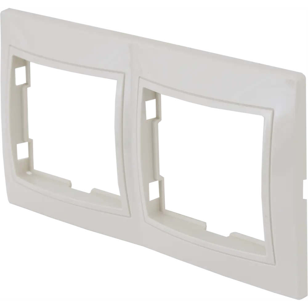 Рамка TDM ELECTRIC для розеток и выключателей бежевая, 2 поста 85591188 Таймыр STLM-0064414 - Вид №2