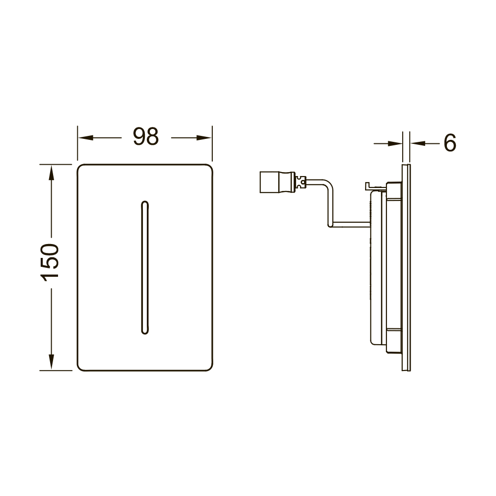 9242044 filo-Solid электронные системы смыва Tece  - Вид №1