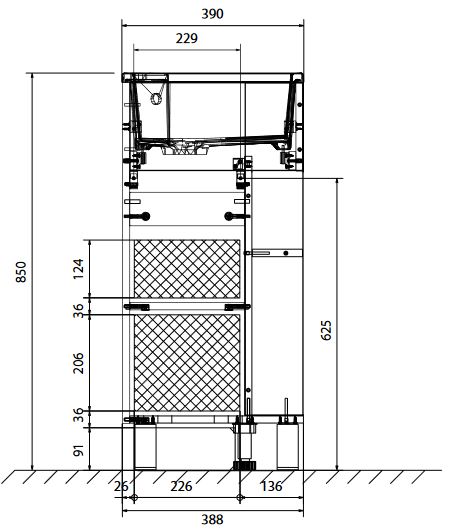 У85929 Тумба с раковиной Laura 40Н 1д. Белый глянец 1 Marka Laura - Вид №5