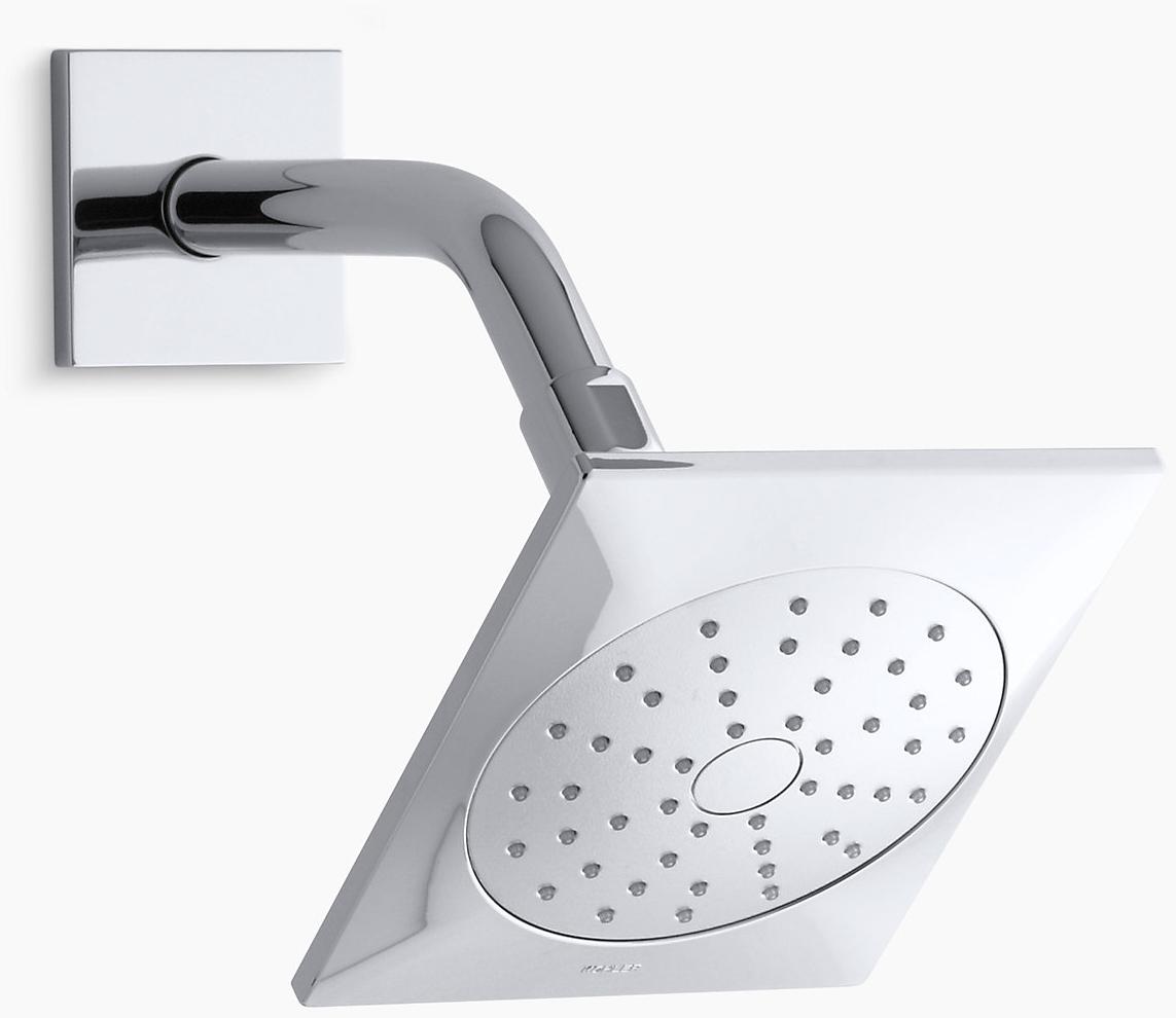 KOHLER Однофункциональная душевая лейка Loure 1,75 галлона в минуту с технологией всасывания воздуха Katalyst K-45215-G-CP  - Вид №1