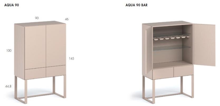 OLIVIERI Лакированная барная стойка со встроенным освещением Aqua sun-id-1409546 - Вид №3