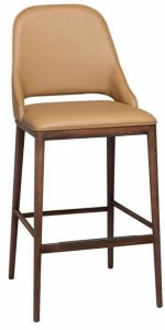 Tonin Casa Высокий кожаный табурет Malva