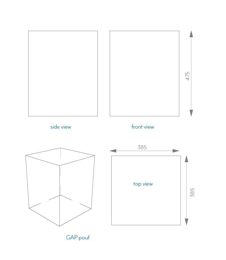 Модульная скамья из пены QM со спинкой Quinze & Milan Gap ARCH-00103317 - Вид №3