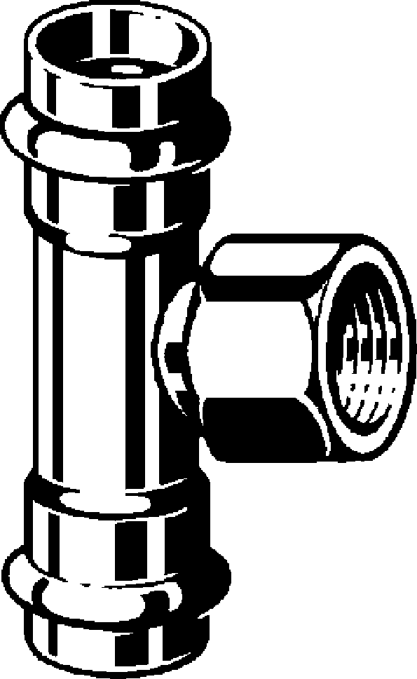 486 679 Модель 0217.2 Трубопроводные системы  Sanpress Inox G  Тройники Santreyd  - Вид №1