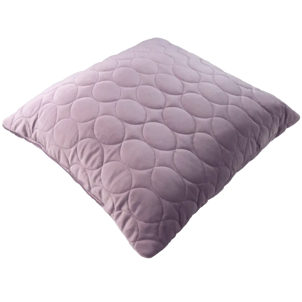 Подушка Овалы 50x50 см цвет сирень LINEN WAY STLM-2127858 - Вид №1