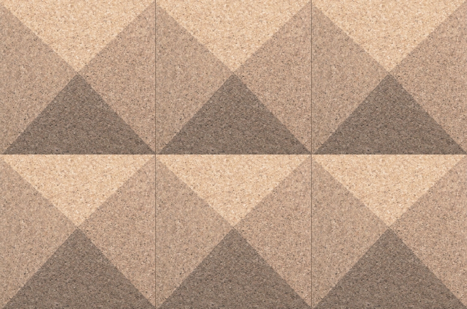 310 112 011 Пробковая 3D-плитка для стен Pyramid Pearl GRANORTE 3DForms