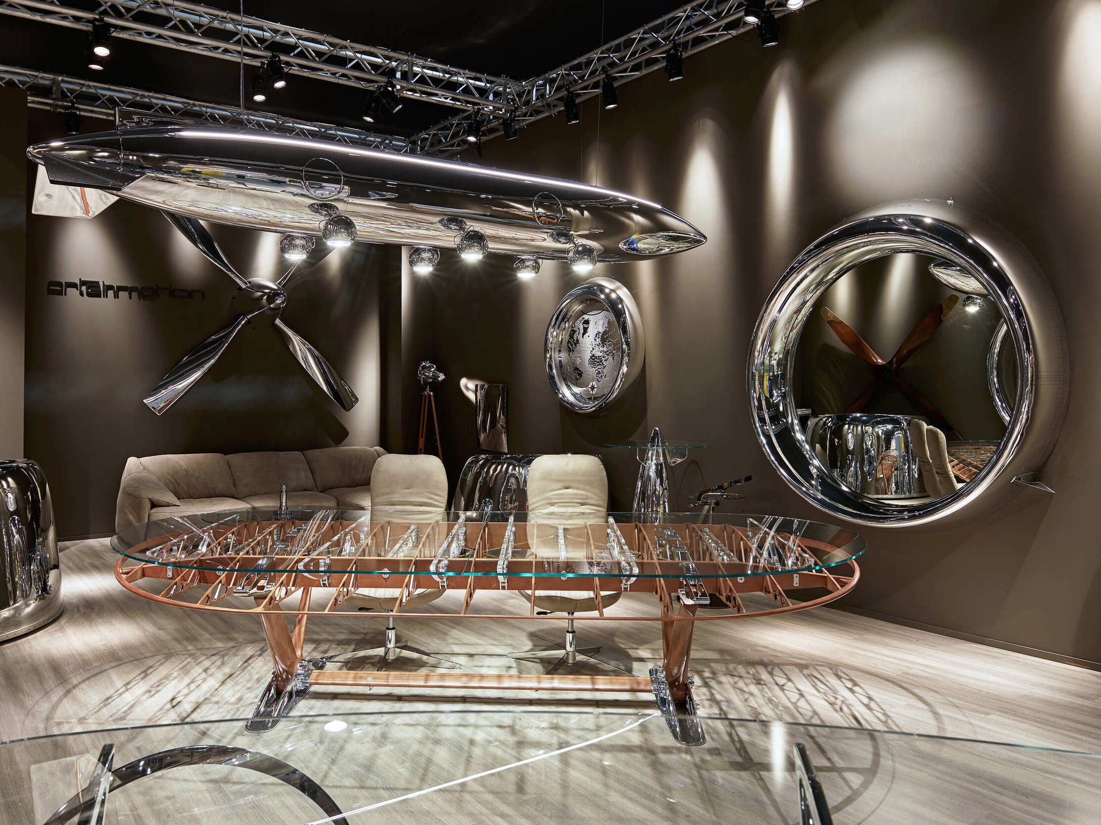 Настенное круглое зеркало Arteinmotion AIR-MIR0190 ARCH-00115179 - Вид №2