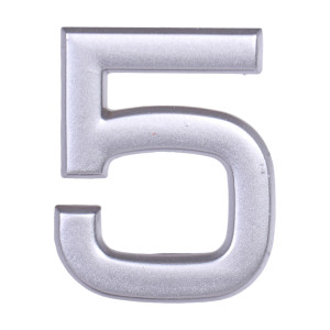 Дверной номер  «5», 32х5х40 мм, матовое серебро LJPS0092 Public Steel Россия
