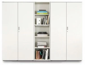 Wiesner-Hager Высокий офисный шкаф с распашными дверцами с замком Float_fx