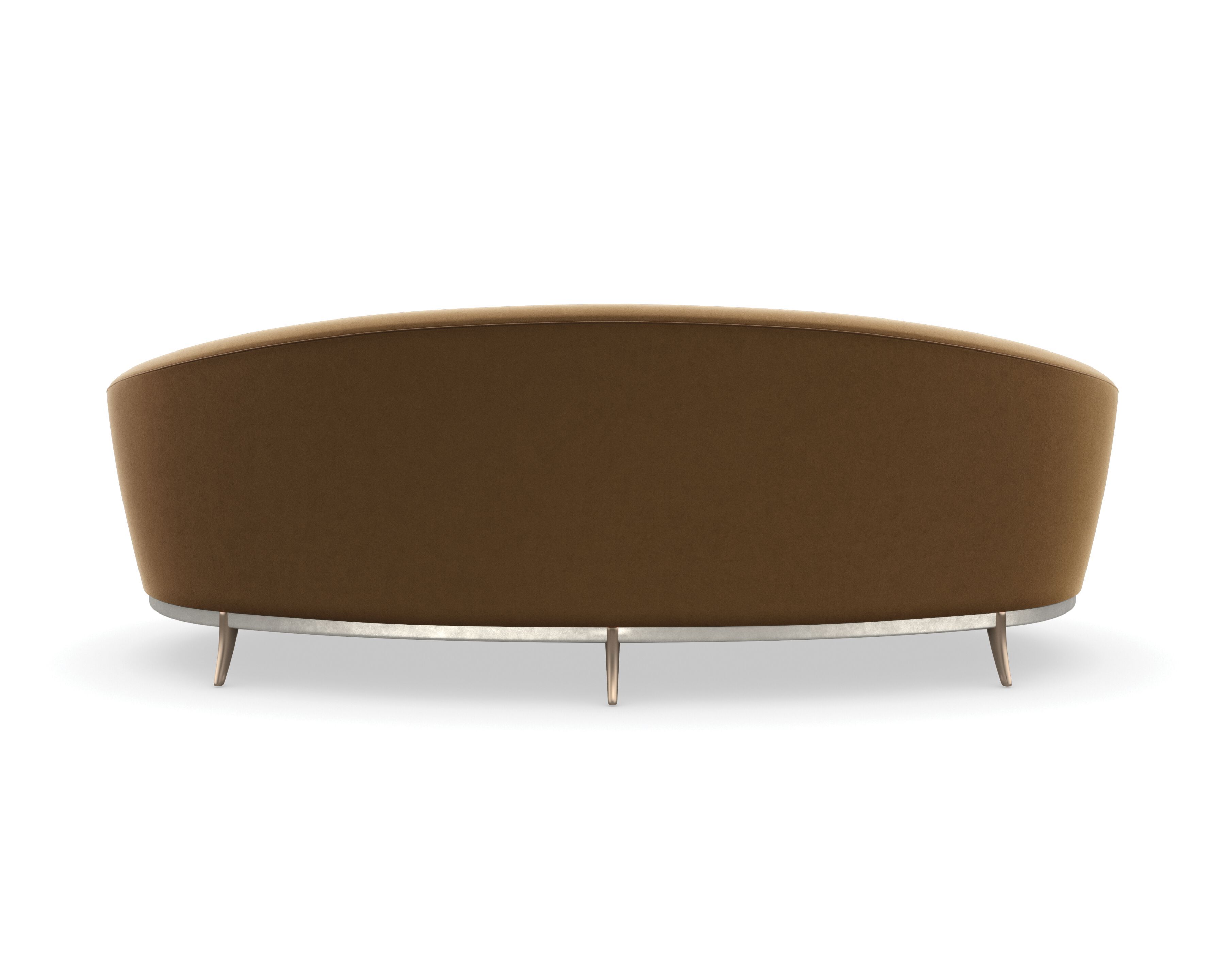 3-местный бархатный изогнутый диван Caracole MAIN EVENT ARCH-00033341 - Вид №3